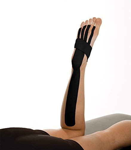 Mueller Kinesiology Tape Pre-Cut Strips Black - Water-Resistant Support