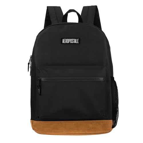 AEROPOSTALE Upgraded Fieldtrip Unisex Backpack - AE Mens and Womens Bag for Everyday Use (Black)