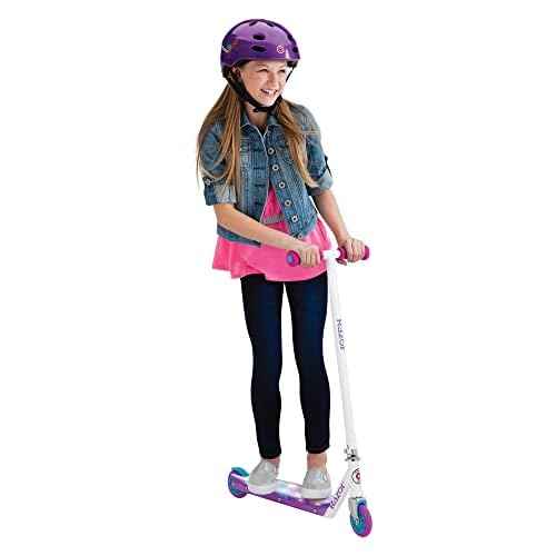 Razor Party Pop Kick Scooter - Multi-Color LED Light-Up Deck, Lightweight Steel Frame, for Kids Ages 6 and Up