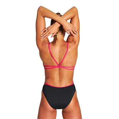 ARENA Women's Crazy Zebras Lace Back One Piece Swim Suit