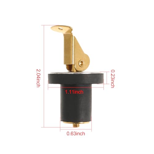 Boat Drain Plug Brass Marine Twist Rubber Deck Plug 5/8 Inch - Nautical Accessories