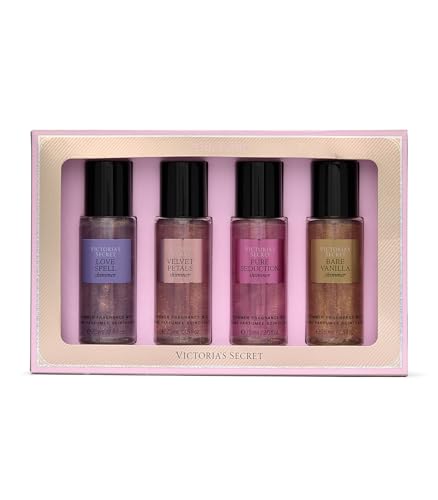 Victoria's Secret Fragrance Mist Collection 4-Piece Shimmer Mini Gift Set - Assorted Scent