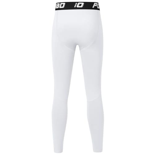 Boys Thermal Compression Pants Youth Fleece Lined Sports Base Layer Leggings Kids Athletic Tights Cold Weather Gear