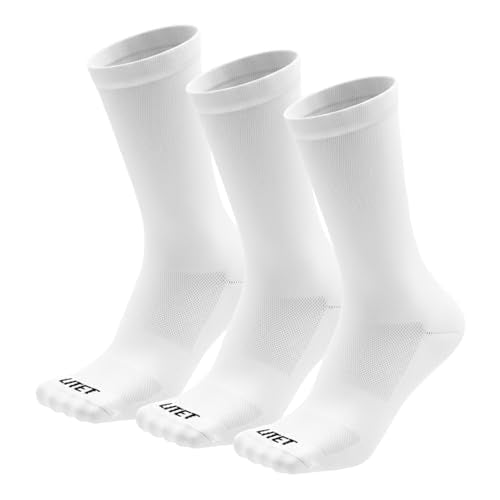 Cycling Socks for Men & Women Small-Medium White 3 - Breathable Performance Gear