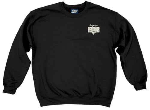 NHL Crewneck Sweatshirt - Pittsburgh Penguins Black Medium - Unisex Adult