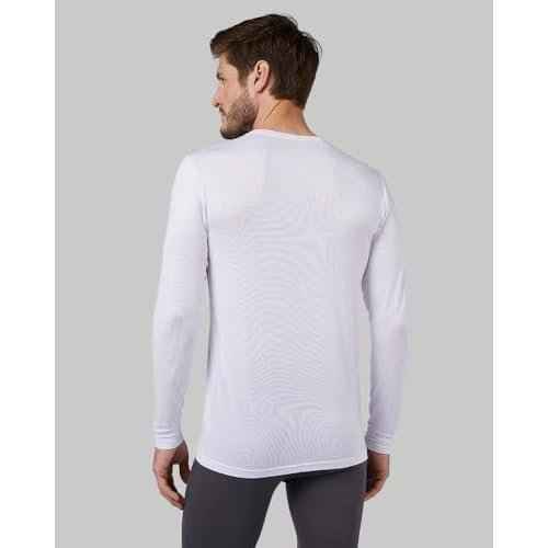 32 Degrees Heat Men's Lightweight Crew Base Layer Thermal Top | Form Fitting | Long Sleeve| 4-Way Stretch