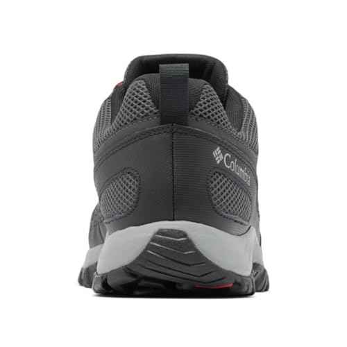 Columbia Men's Granite Trail Waterproof, Shark/Mountain Red, 9