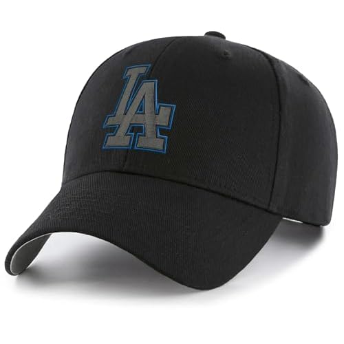 Officially Licensed Los Angeles Youth Boys Girls Baseball Hat Classic MVP Black Adjustable Primary Embroidered Team Logo Kids Sports Ball Cap