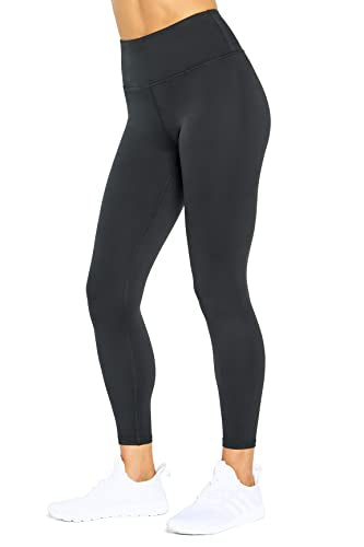 Women's High Waist Tummy Control Leggings - Medium Black