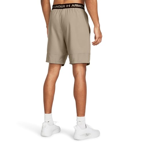 Men's Woven Shorts with Drawstring, Medium / Timberwolf Taupe/Black