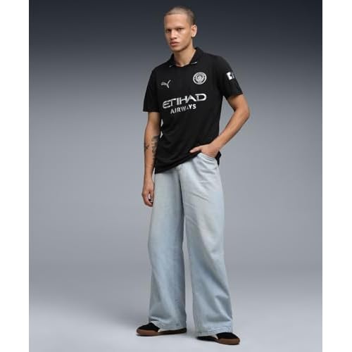Men¡¯s Manchester City FC 2025/26 Replica Away Soccer Jersey - Black