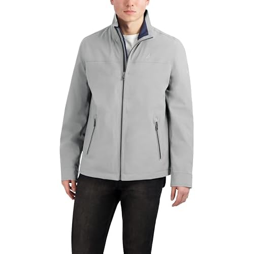 Nautica Men's Lightweight Sailing Jacket ? Waterproof & Windproof, Breathable, Azure