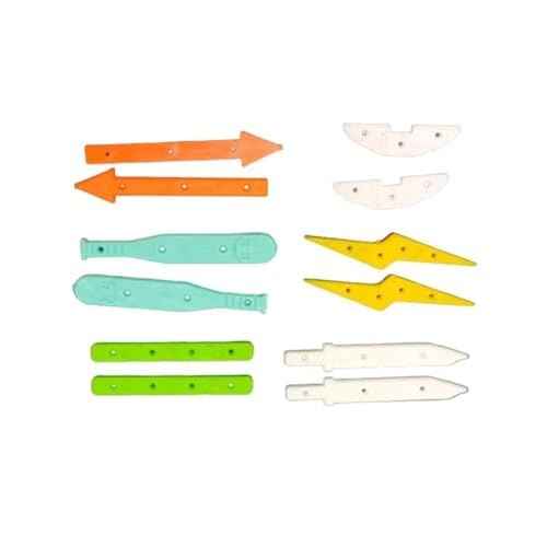 Fingerboard Board Rails 6 Sets -Deck Rail for Mini Finger Skateboard Deck Decorating