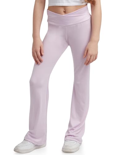 Girls High Waist Stretchy Athletic Flare Leggings - Made in USA - Sizes 5-18