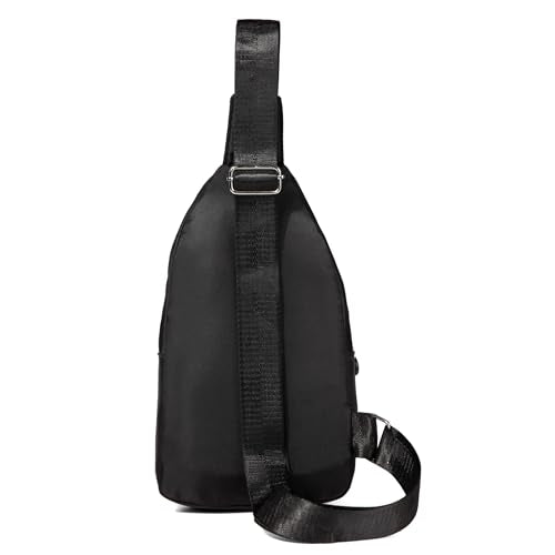 Small Crossbody Sling Bag for Women and Men - Casual Travel Hiking Backpack - Black