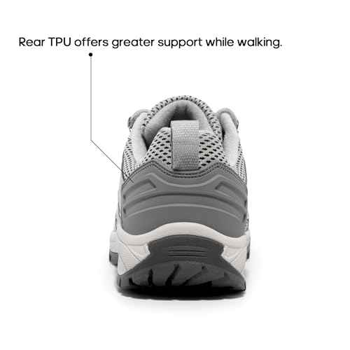 NORTIV 8 Women's Hiking Shoes Lightweight Breathable Mesh Walking Sneakers Outdoor Work Shoes Wander