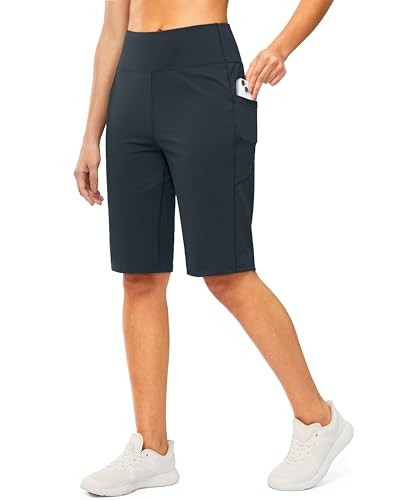 12" Bermuda Shorts for Women with Pockets – Knee Length