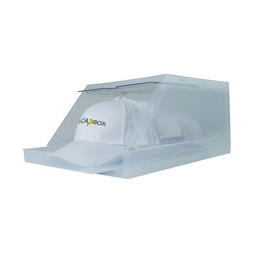CapBox 2.0 Hat Organizer for Baseball Caps - 2 Pack Clear (Variation: Clear)