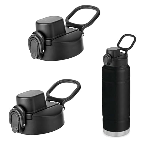 Auto Spout Lid for Bubba Trailblazer 24 32 40 oz & Bubba Flo Kids 16 oz Water Bottles - Replacement Cap (2 pcs) - Variation 2