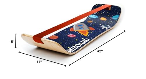 GIBBON GiBoard Balance Board Kids & Adults - Slack Board Workout Equipment Home Gym Training - Wooden Balance Boards for Adults Trainer - Standing Desk Exercise - Yoga, Agility, Pilates, Core & More