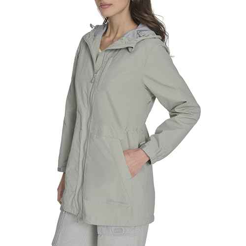 Champion womens Hooded Cinch Waist Rain Jacket