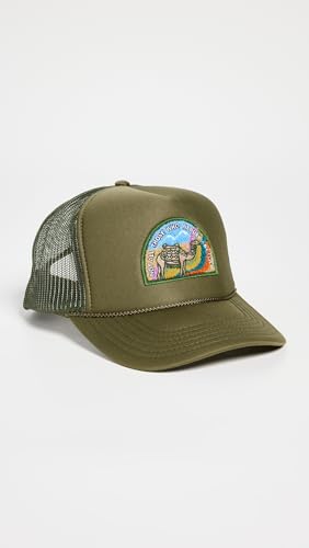 Freya Women's Not All Who Wander Trucker Hat - One Size Olive - Outdoor Adventure Cap