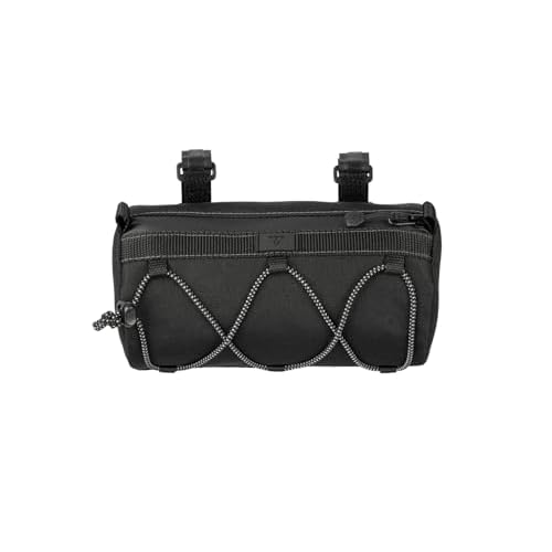 Topeak Tubular BarBag Slim 1.5L ? Compact Waterproof Handlebar Duffle Bag with Quick Access Zipper, 600D Polyester Shell, and Anti-Slip Mounting System for Urban & Trail Rides