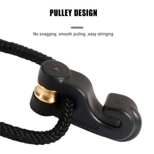 SOPOGER Crossbow Cocking Rope, Crossbow Cocking Device T Handle Crossbow Draw Assist, Crossbow Pull Cord Rope Cocker String Puller Assist Tool