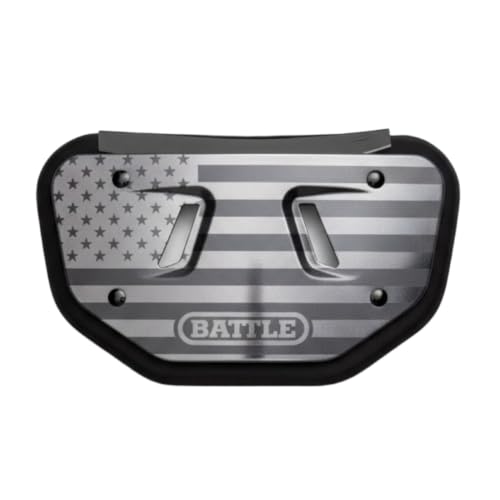 Battle Sports License Plate Football Back Plate - Black Ops USA Flag Edition Youth