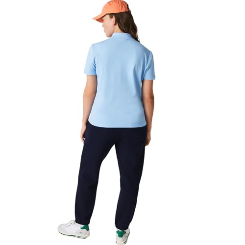 Lacoste Women's Short Sleeve Slim Fit Stretch Pique Polo Shirt
