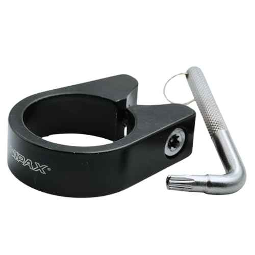 ONIPAX Anti-Theft Bicycle Seat Post Clamp Aluminum Alloy 31.8MM/34.9MM Black