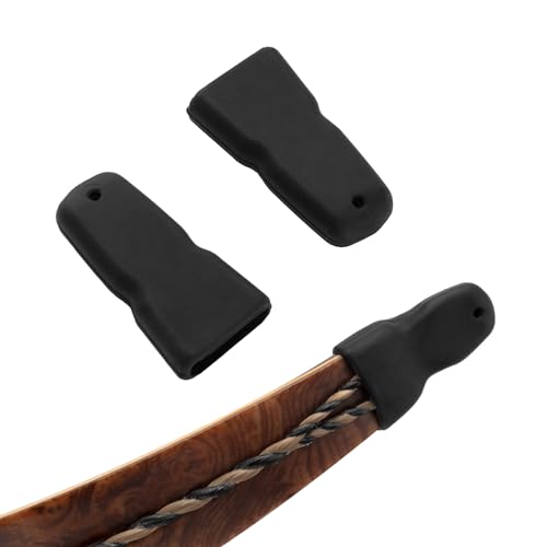 Recurve Bow Tip Protectors Silicon Guard 2 Pack for Longbow & Traditional Archery