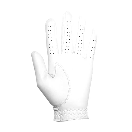 Women's Golf Glove SofJoy White Medium Left Hand Premium Soft Fit