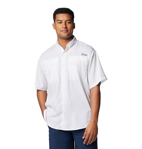 Columbia Men's PFG Tamiami II Short Sleeve Shirt - Medium White