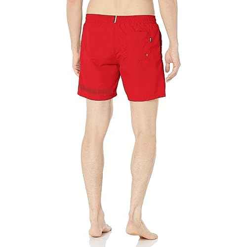 BOSS Mens Vertical Logo Swim Trunks