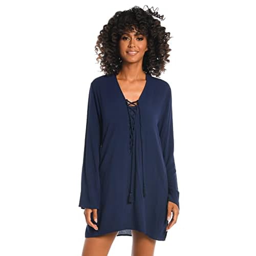 La Blanca Womens Tunic Swimsuit Cover UpSwimwear Cover Up