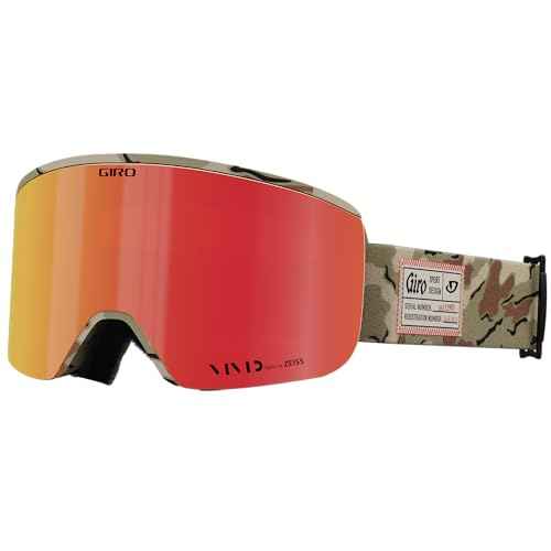 Giro Axis Ski Goggles - Snowboard Goggles for Men - Quick Change with 2 VIVID Lenses - Anti-Fog Vent Tech - OTG