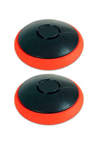 Rechargeable Hover Air Hockey Puck and Paddles - Orange, 2 Pcs