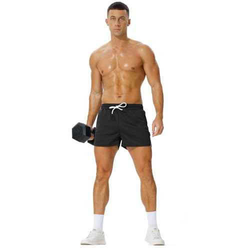 AIMPACT Mens Mesh Running Shorts 3 Inch Quick Dry Gym Athletic Workout Shorts for Men with Pockets