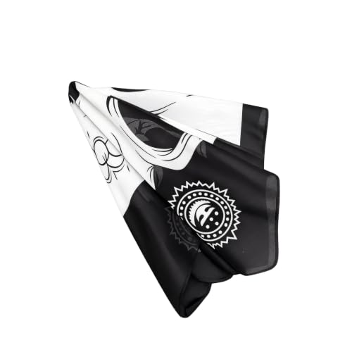 Motique Accessories Skull Bandana - Grinning Skull, 21x21 Inch Cotton Head Wrap