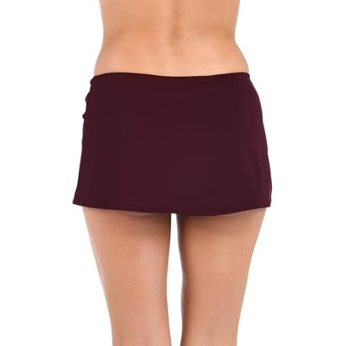 La Blanca Womens Island Goddess Asymmetrical Skirted Swimsuit Bottom