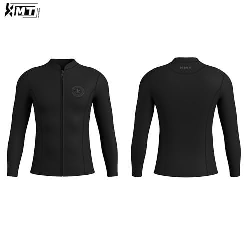 KMT 2.5mm Neoprene Wetsuit Top for Men - Black, XX-Large