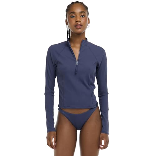 Body Glove Women's Standard Raelynn Long Sleeve Crop Top Rashguard