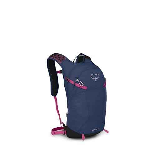 Osprey Sportlite 15L Lightweight Hiking Backpack for Men and Women, Alkaline/Hotspot Pink