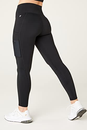 Women's PowerHold High-Waisted Compression Leggings - Large Black, Workout & Yoga