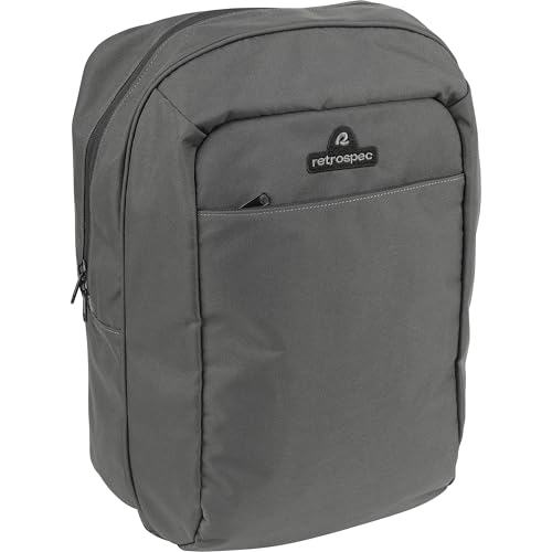 Retrospec Sidekick Single & Dual Pannier Bike Bag - Waterproof Commuter Pannier with Laptop Sleeve, Reflective Rain Cover & Carry Strap - Eco-Friendly 600D rPET - 17" Large Capacity