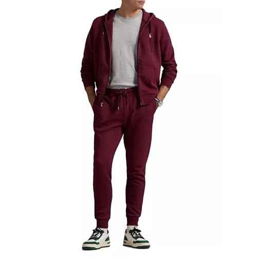 Polo Ralph Lauren Men's Double Kint Jogger Pants (XXL, WineRed)