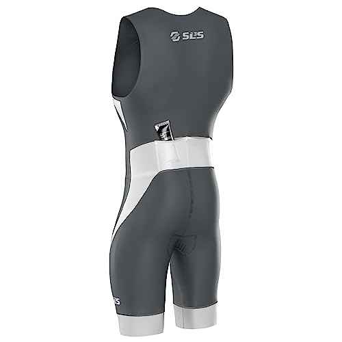 SLS3 Triathlon Suits Mens - Durable Sleeveless Tri Suit Men Triathlon Suit - Lightweight Trisuit with 2 Pockets for Storage