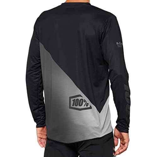 100% Rcore Mountain Biking Jersey - Down Hill/Enduro Riding Apparel Black/Grey