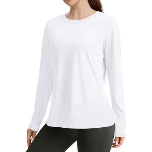 WIHOLL Workout Tops for Women Long Sleeve Sun Shirt UPF 50+ UV Protection Running Hiking Clothes Quick Dry Athletic Tops
